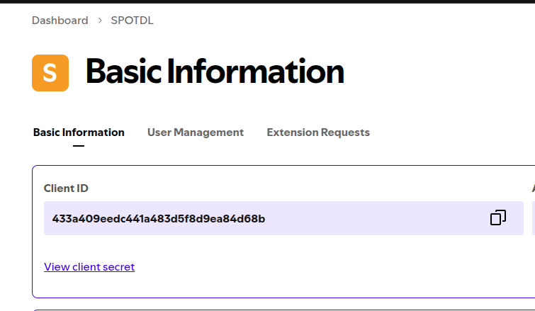 Claves API Spotify
