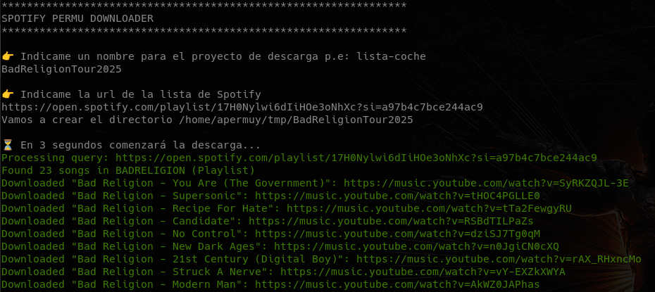 Imagen spotdl 
